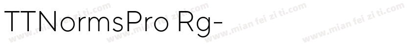 TTNormsPro Rg字体转换